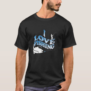 Ich liebe Angeln - Lustiges Sportdesign für Papa T-Shirt