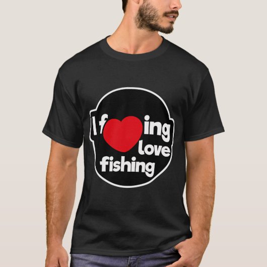 Ich liebe Angeln T-Shirt (Vorderseite)