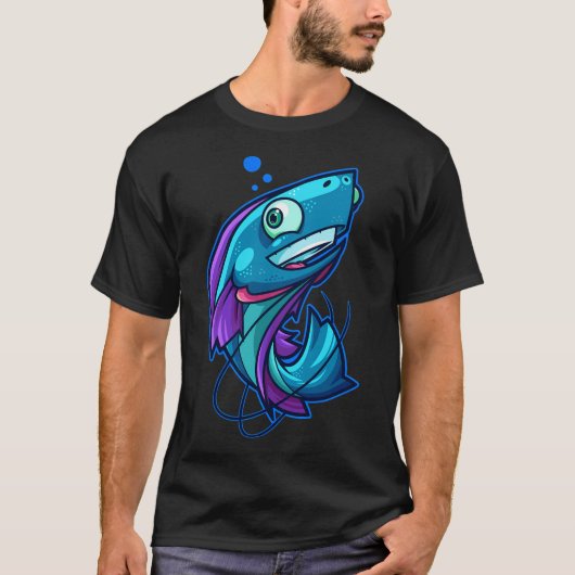 Ich liebe Angeln T-Shirt (Vorderseite)