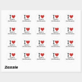 Ich ❤️ Liebe Angewandte Mathematik STICKER (Blatt)