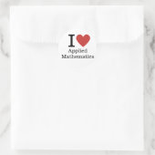 Ich ❤️ Liebe Angewandte Mathematik STICKER (Tasche)