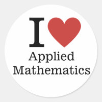 Ich ❤️ Liebe Angewandte Mathematik STICKER