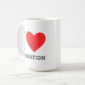 Ich liebe Animation Kaffeetasse (Vorderseite Links)