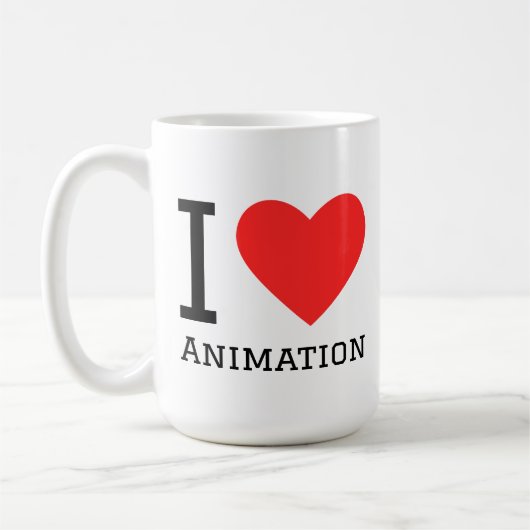 Ich liebe Animation Kaffeetasse (Links)