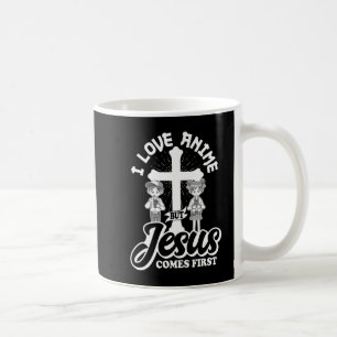 Ich Liebe Anime aber Jesus kommt die erste Anime L Kaffeetasse