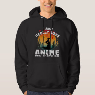 ich liebe Anime und Skizzieren wirklich sehr Hoodie