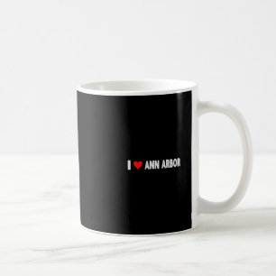 Ich liebe Ann Arbor Michigan Herz Reise Urlaub Kaffeetasse