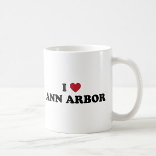 Ich liebe Ann Arbor Michigan Kaffeetasse