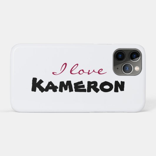 Ich liebe [anpassen] Case-Mate iPhone hülle (Rückseite (Horizontal))