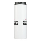 Ich liebe [anpassen] thermosbecher (Rückseite)