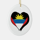 Ich Liebe Antigua und Barbuda Ornament (Rechts)
