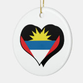 Ich Liebe Antigua und Barbuda Ornament (Links)