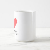 Ich liebe Anzüge Kaffeetasse (Mittel)