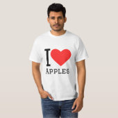 Ich Liebe Äpfel T-Shirt (Vorne ganz)