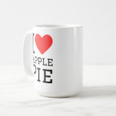 Ich liebe Apfelkuchen Kaffeetasse (Vorderseite Links)