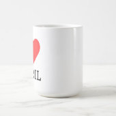 Ich liebe April Kaffeetasse (Mittel)