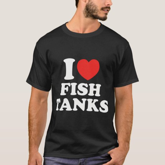 Ich liebe Aquarien T-Shirt (Vorderseite)