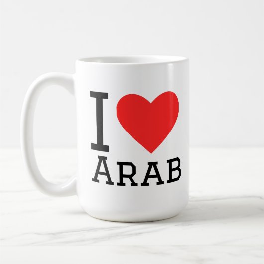 Ich liebe Arabisch Kaffeetasse (Links)