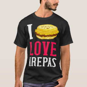 Ich liebe Arepas Geschenk Venezuela Kolumbien T-Shirt