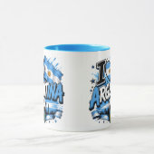 Ich liebe Argentinien Fußball Design | Argentinien Tasse (Zentrum)