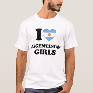Ich liebe argentinische Mädchen T-Shirt