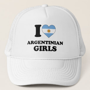 Ich liebe argentinische Mädchen Truckerkappe