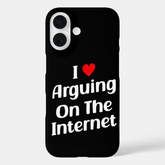 Ich Liebe argumentieren über das Internet lustig c Case-Mate iPhone Hülle (Rückseite)