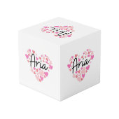 Ich liebe Aria Würfel (Rückseite Schrägansicht)