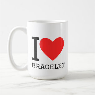 Ich liebe Armband Kaffeetasse