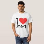 Ich liebe Arme T-Shirt (Vorne ganz)
