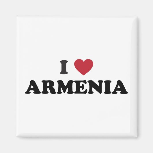 Ich liebe Armenien Magnet (Vorne)