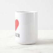 Ich liebe Arthur Kaffeetasse (Mittel)