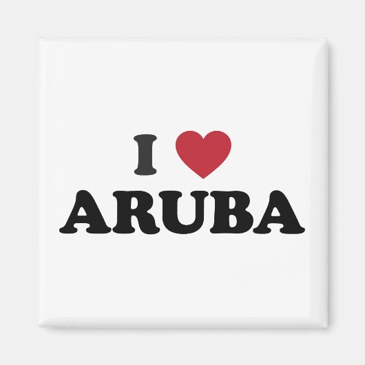 Ich liebe Aruba Magnet (Vorne)