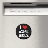Ich Liebe Asiatische Mädchen Magnet (In Situ (Geschirrspüler))
