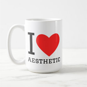 Ich liebe Ästhetik Kaffeetasse