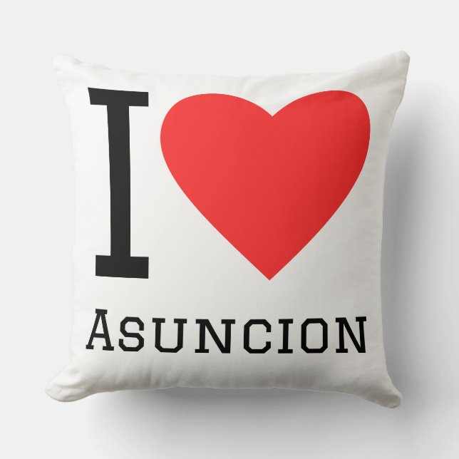Ich liebe Asunción  Kissen (Vorderseite)
