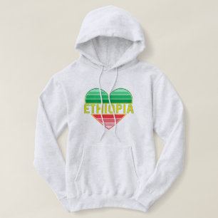 Ich Liebe Äthiopien, äthiopisches Herz Hoodie