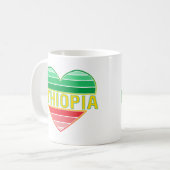 Ich Liebe Äthiopien, äthiopisches Herz Kaffeetasse (Vorderseite Links)