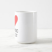 Ich liebe Atomenergie Kaffeetasse (Mittel)