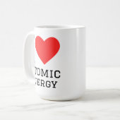 Ich liebe Atomenergie Kaffeetasse (Vorderseite Links)