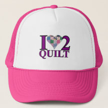 Ich Liebe auf Quilt Hat