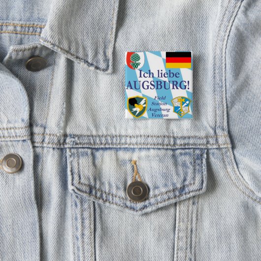 Ich liebe Augsburg! I Liebe Augsburg! Knopf Button (Beispiel)