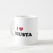 Ich liebe Augusta Georgia Kaffeetasse (Vorderseite Links)