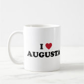 Ich liebe Augusta Georgia Kaffeetasse (Links)