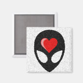 Ich LIEBE Außerirdischen! Magnet (Vorderseite/Rückseite)