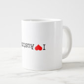 Ich liebe Australien Jumbo-Tasse (Vorderseite Rechts)