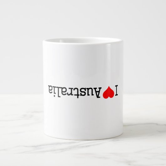 Ich liebe Australien Jumbo-Tasse (Vorderseite)