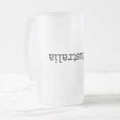 Ich liebe Australien Mattglas Bierglas (Vorderseite Links)