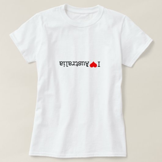 Ich liebe Australien T-Shirt (Design vorne)