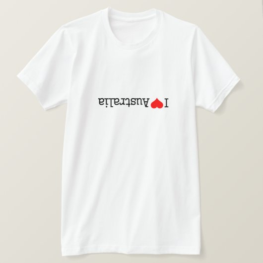 Ich liebe Australien T-Shirt (Design vorne)